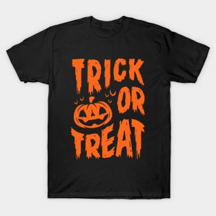 Trick or Treat - Halloween - Pumpkin - Creepy Cute T-Shirt